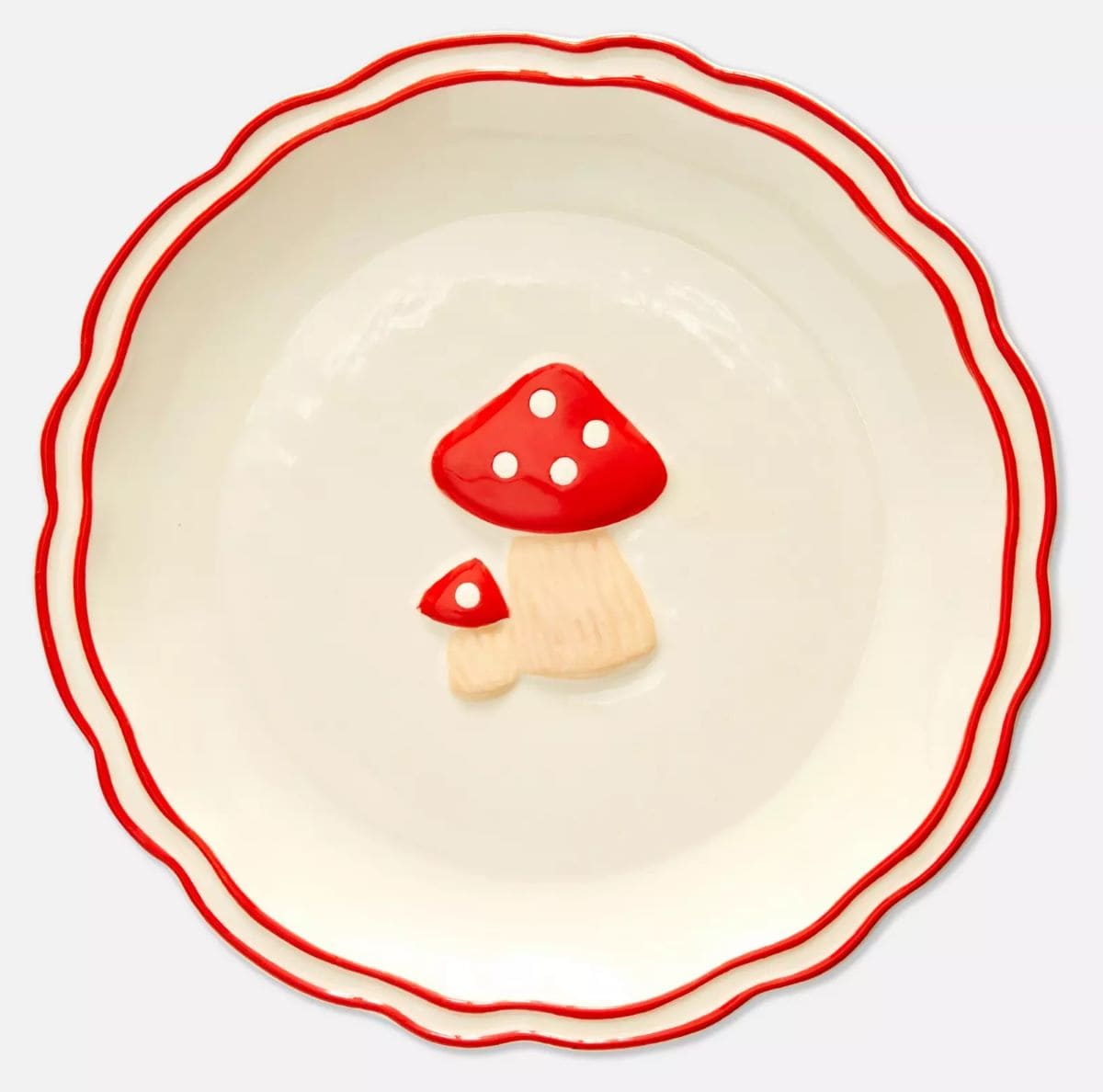 Plato pequeño en forma de seta