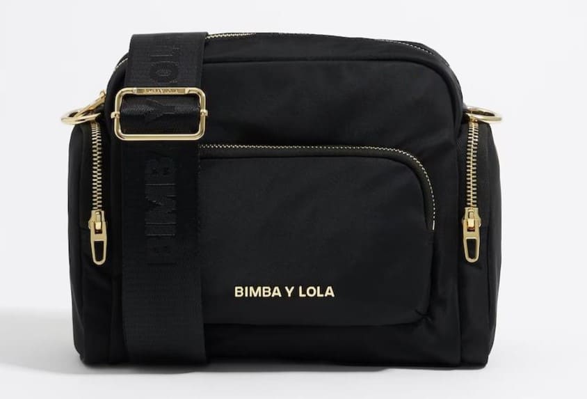 Bandolera de nylon con múltiples bolsillos