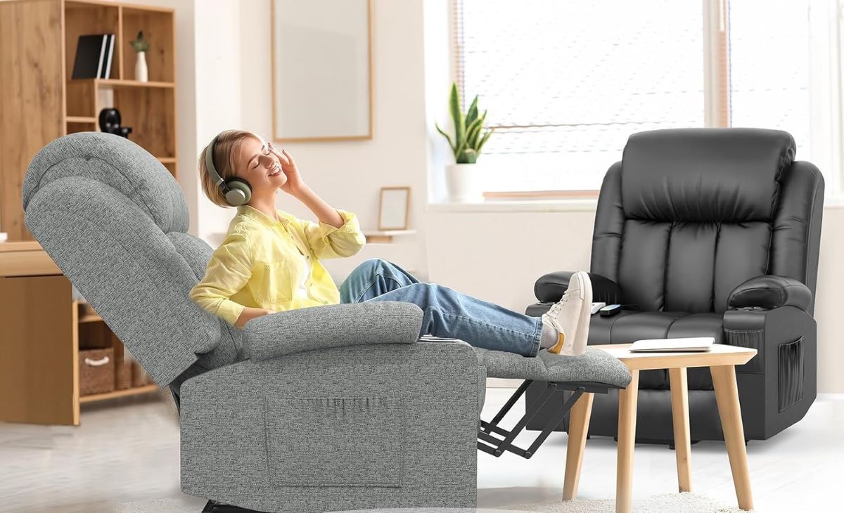 Sillón con reclinación 150º YONISEE de Amazon