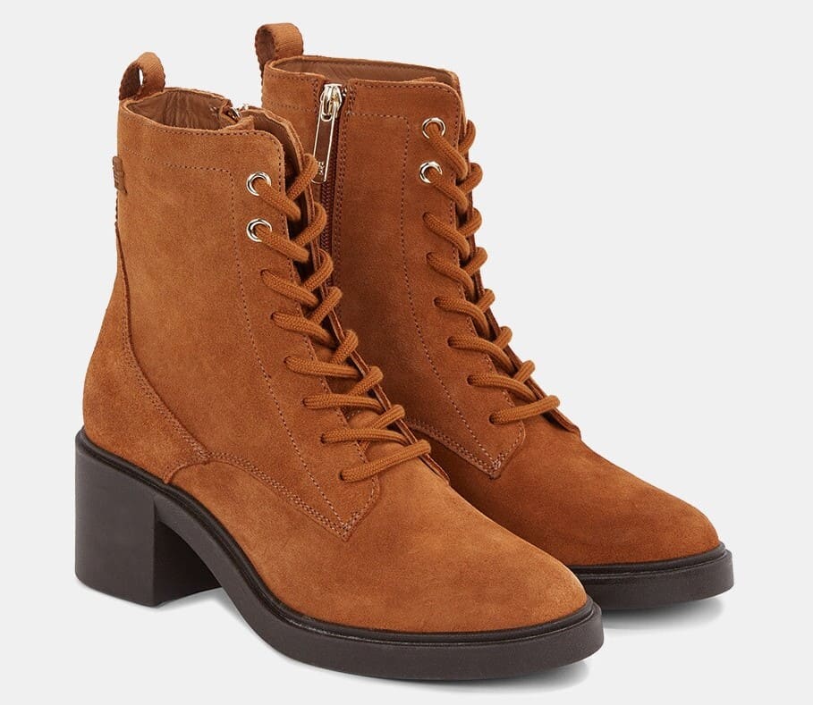 El Corte Inglés Botas de media caña de ante con tacón de Tommy Hilfiger