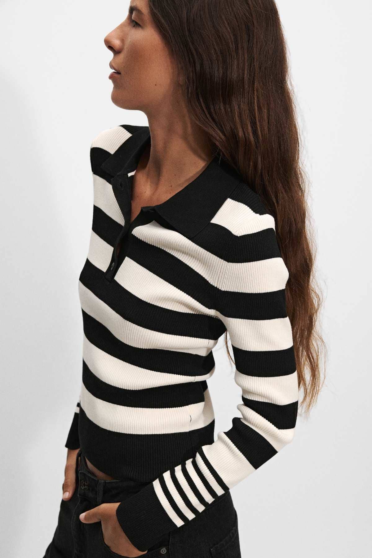 Jersey De Punto A Rayas Parfois