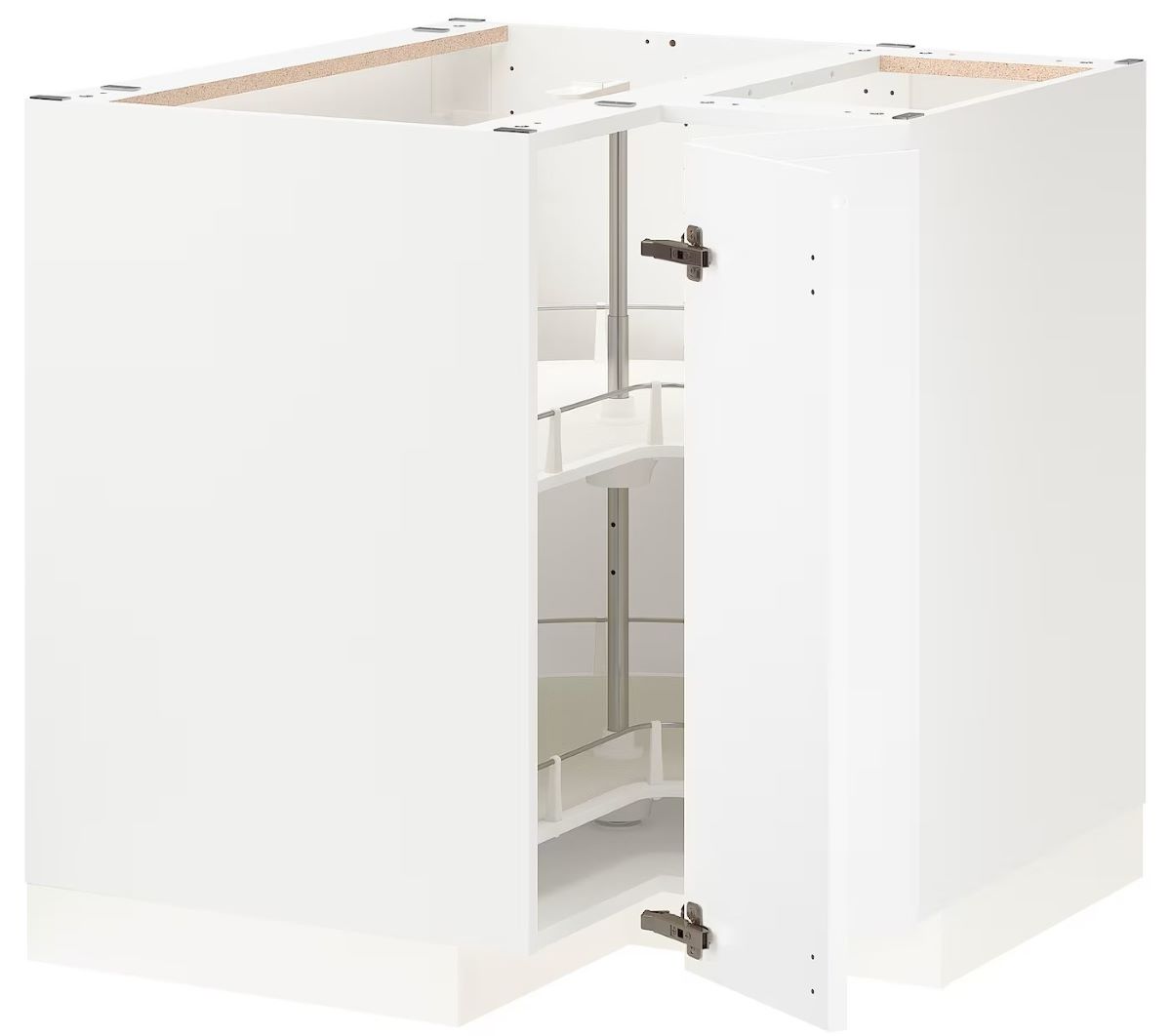 Armario bajo esquinero con carrusel de la serie METOD de Ikea