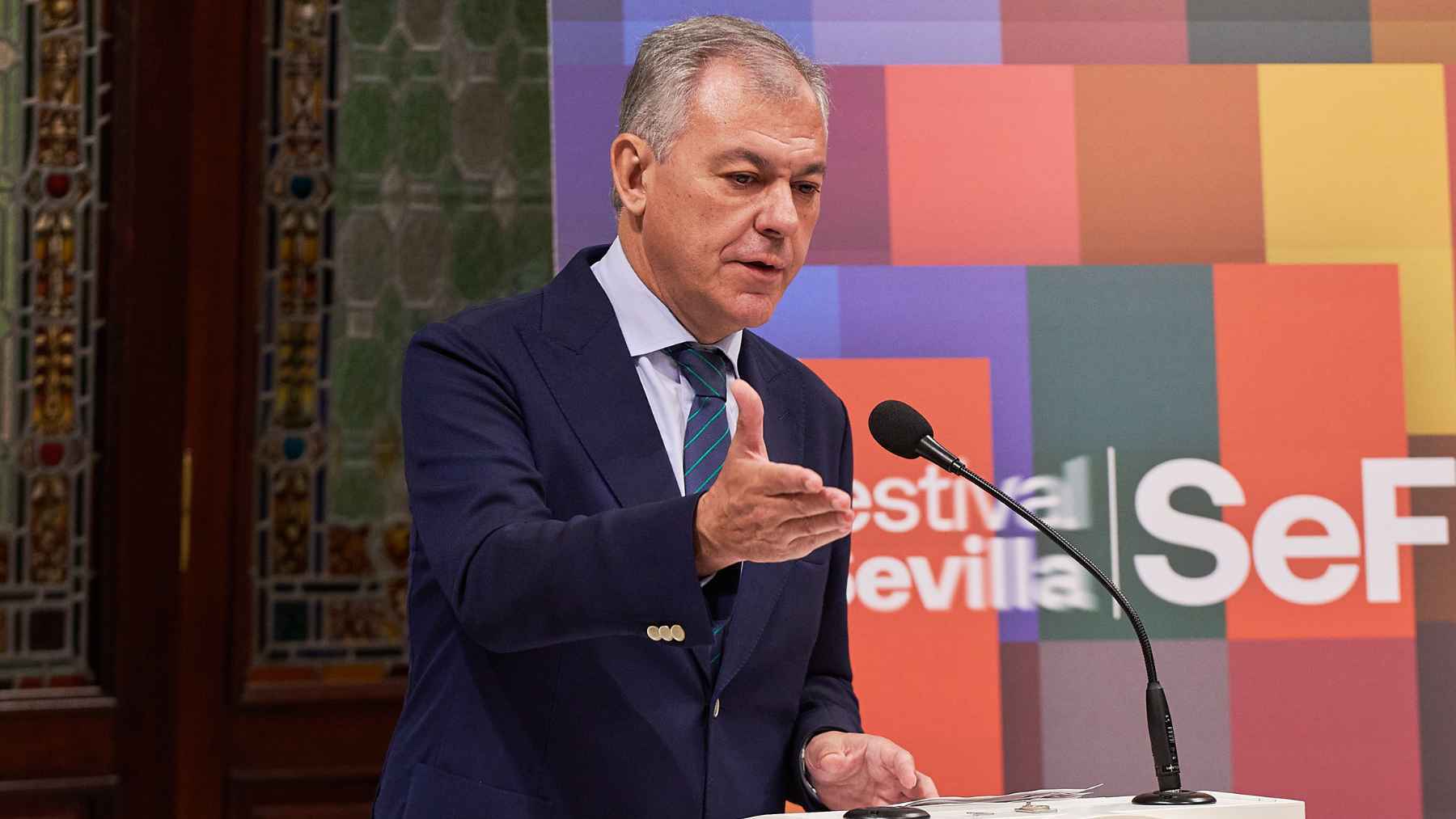 José Luis Sanz en la presentación del cartel del Festival de Cine Europeo de Sevilla | Salvador López Medina para El MIRA