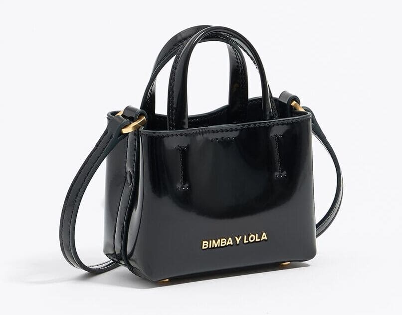 El bolso Chihuahua micro de piel color negro de Bimba y Lola