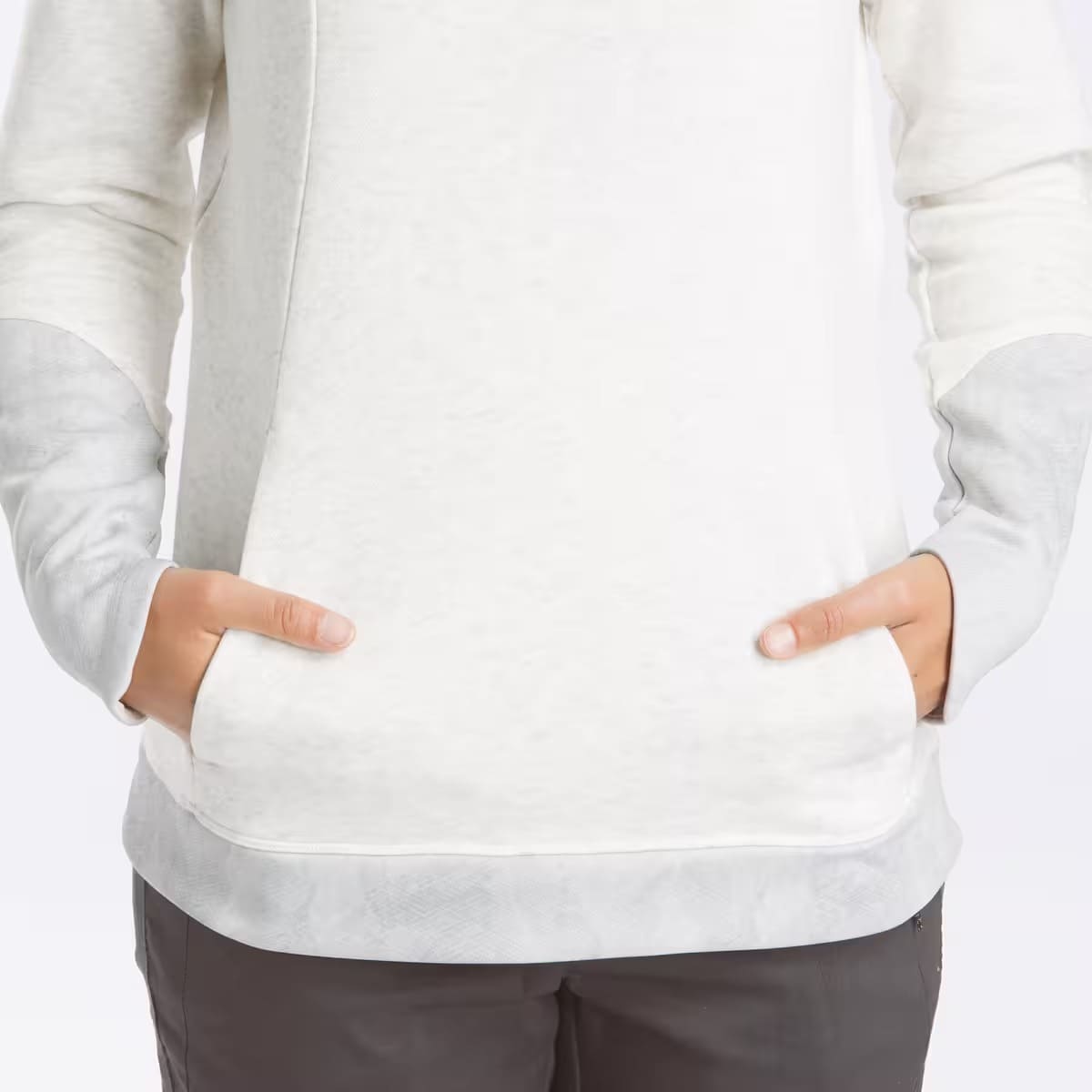 La sudadera polar de montaña y trekking para mujer Quechua NH100 blanca en Decathlon
