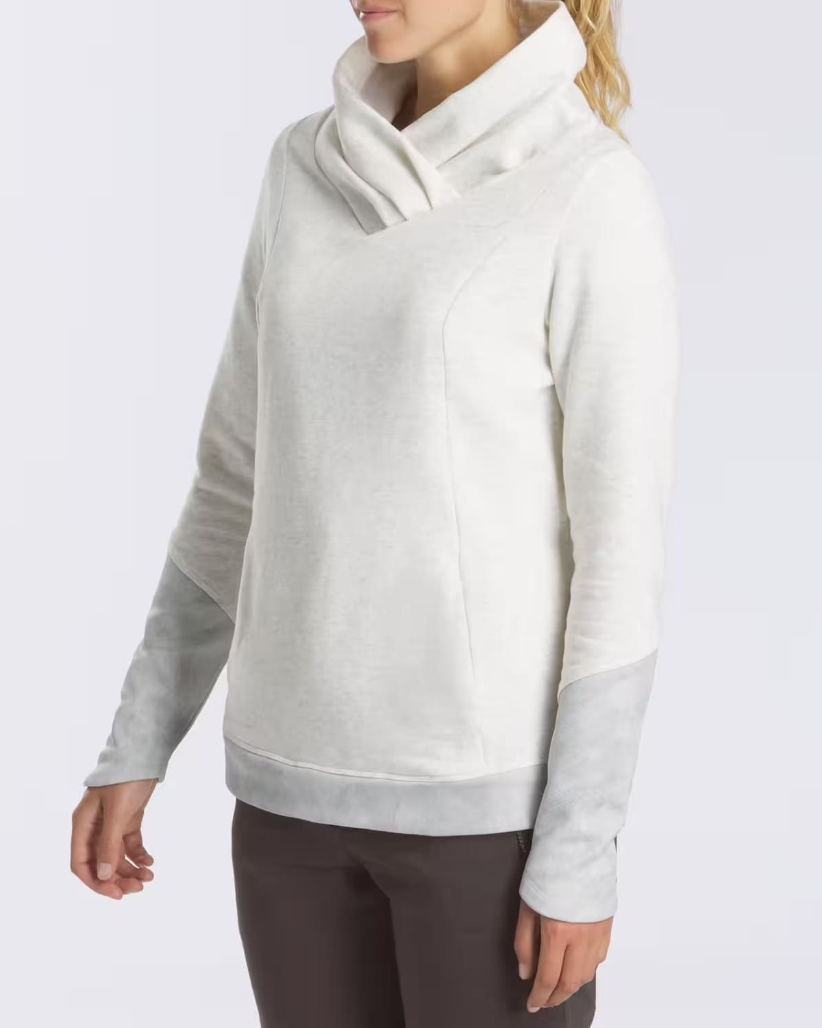 La sudadera polar de montaña y trekking para mujer Quechua NH100 blanca en Decathlon
