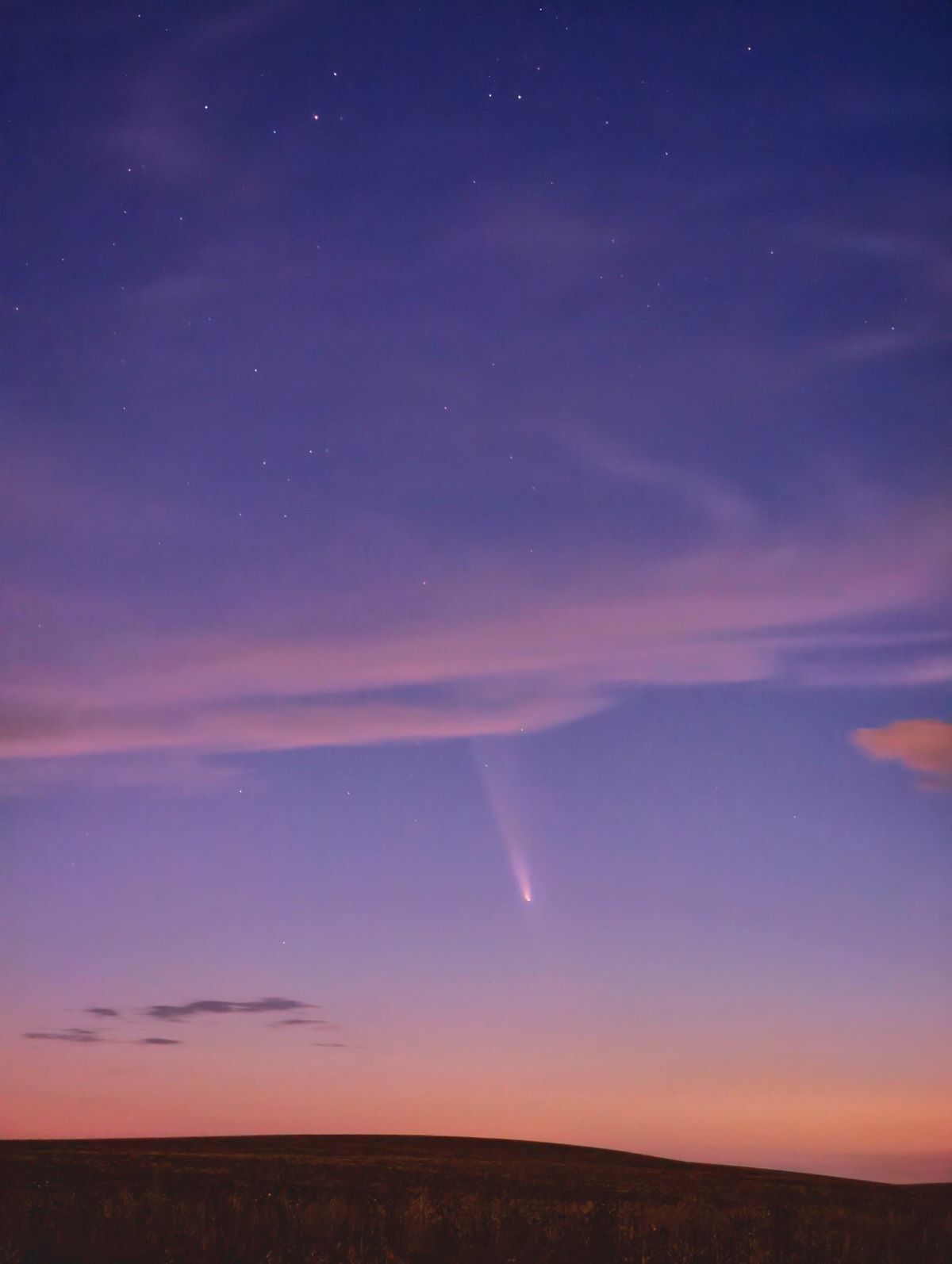 El 'cometa del siglo' visto desde la Campiña de Jerez | Ignacio Rodríguez