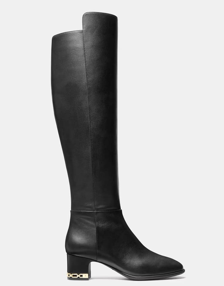 Las nuevas botas altas de piel para mujer negras de Michael Kors en El Corte Inglés