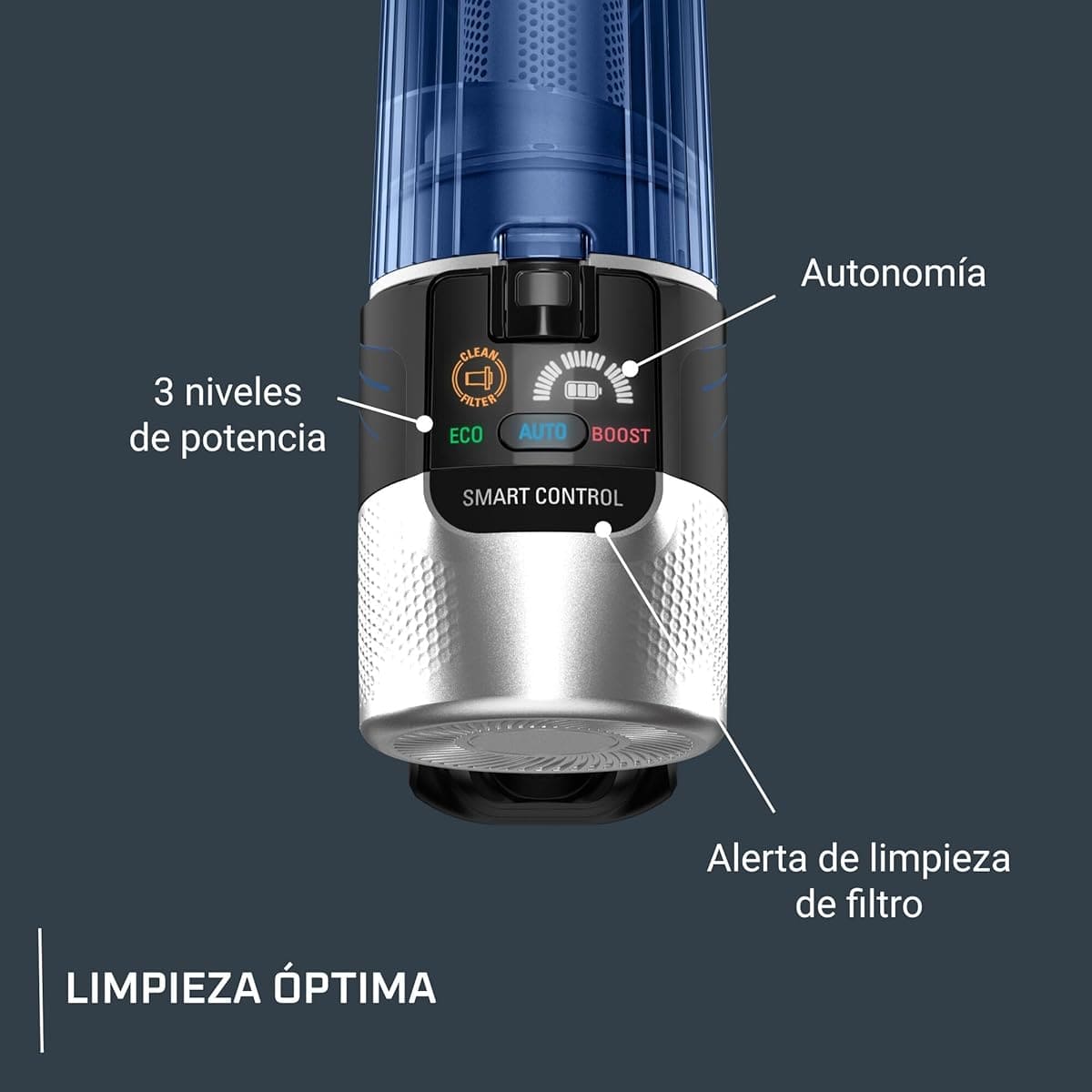 El aspirador escoba sin cable con 250 W 4 en 1 de Rowenta en Amazon