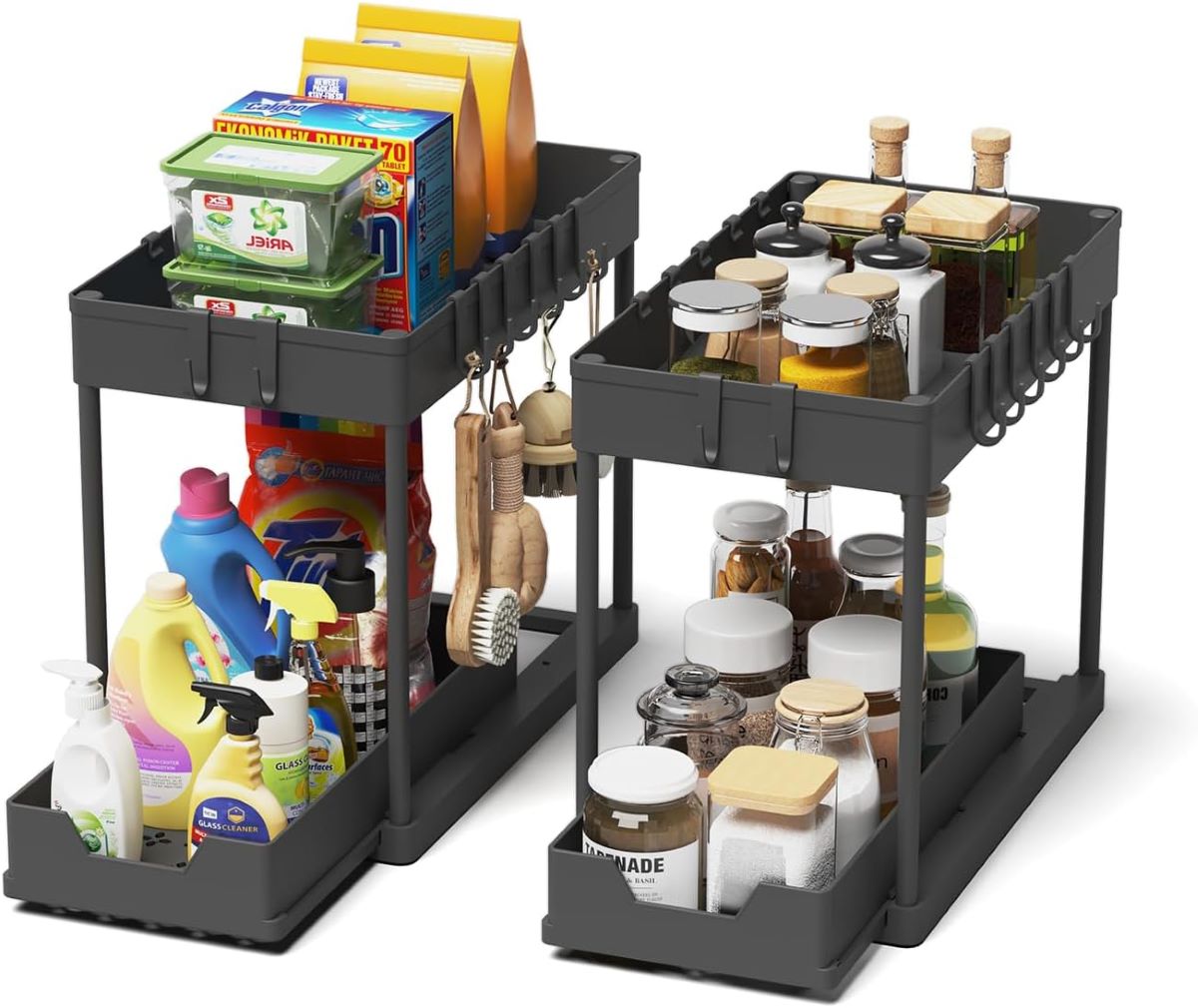 Organizador de cocina con 2 niveles para el fregadero Meltrck de Amazon