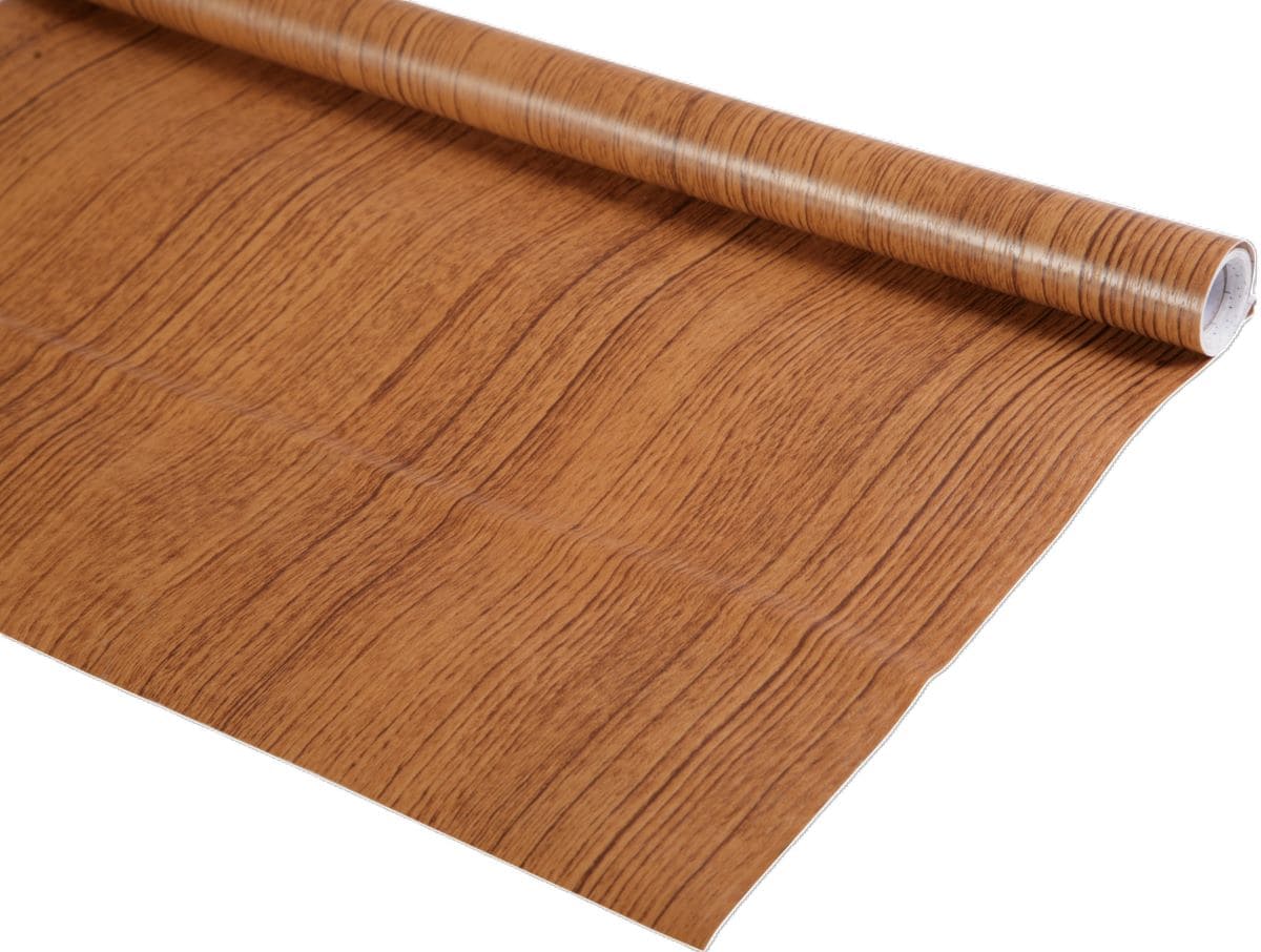 Revestimiento adhesivo mural imitación madera marrón Roble