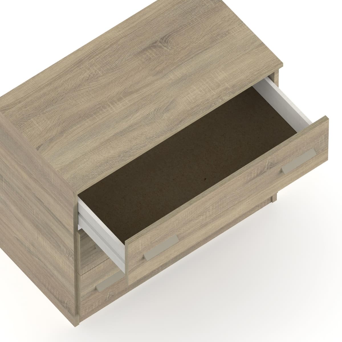 La cómoda con tres cajones Pitarch Eko en color roble de Carrefour