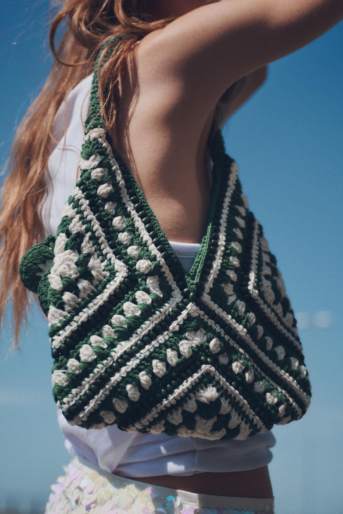 Bolso saca de crochet