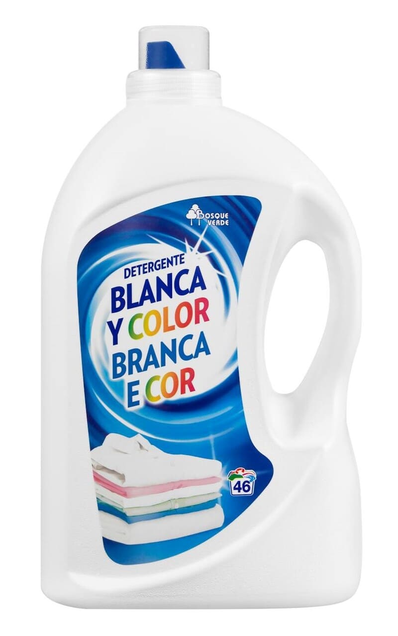 Detergente ropa Blanca y de Color Bosque Verde líquido