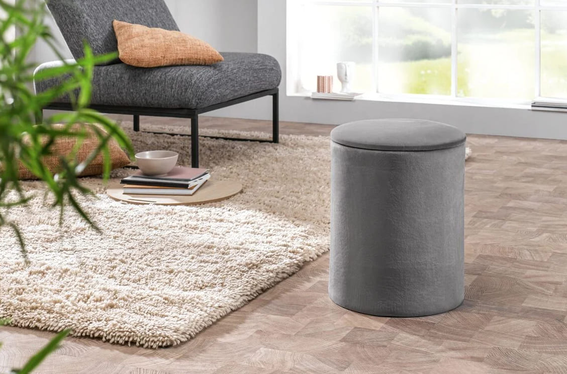 Taburete con compartimento de almacenamiento Livarno Home