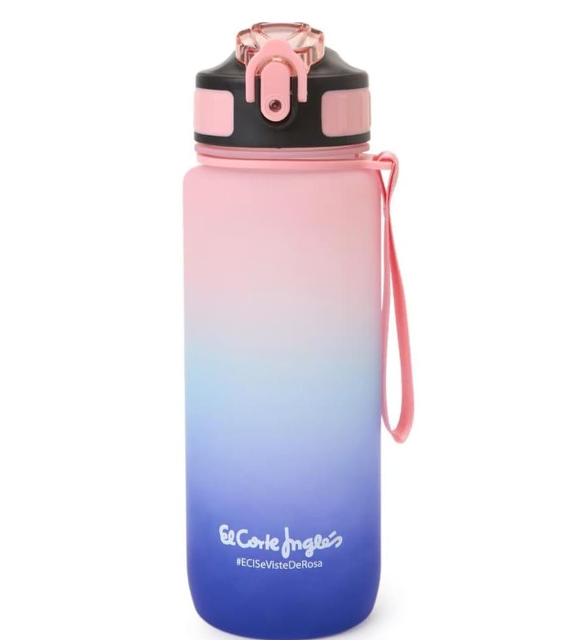 Botella sport El Corte Inglés ECI Se Viste de Rosa