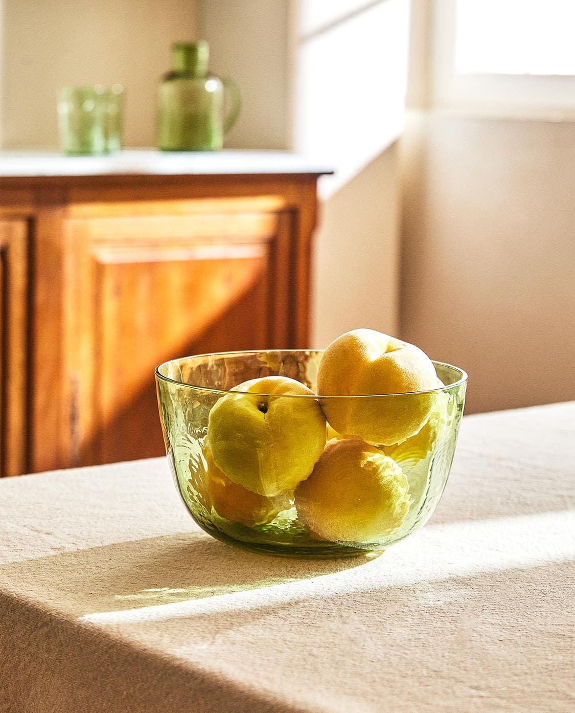 Ensaladera de vidrio martillado