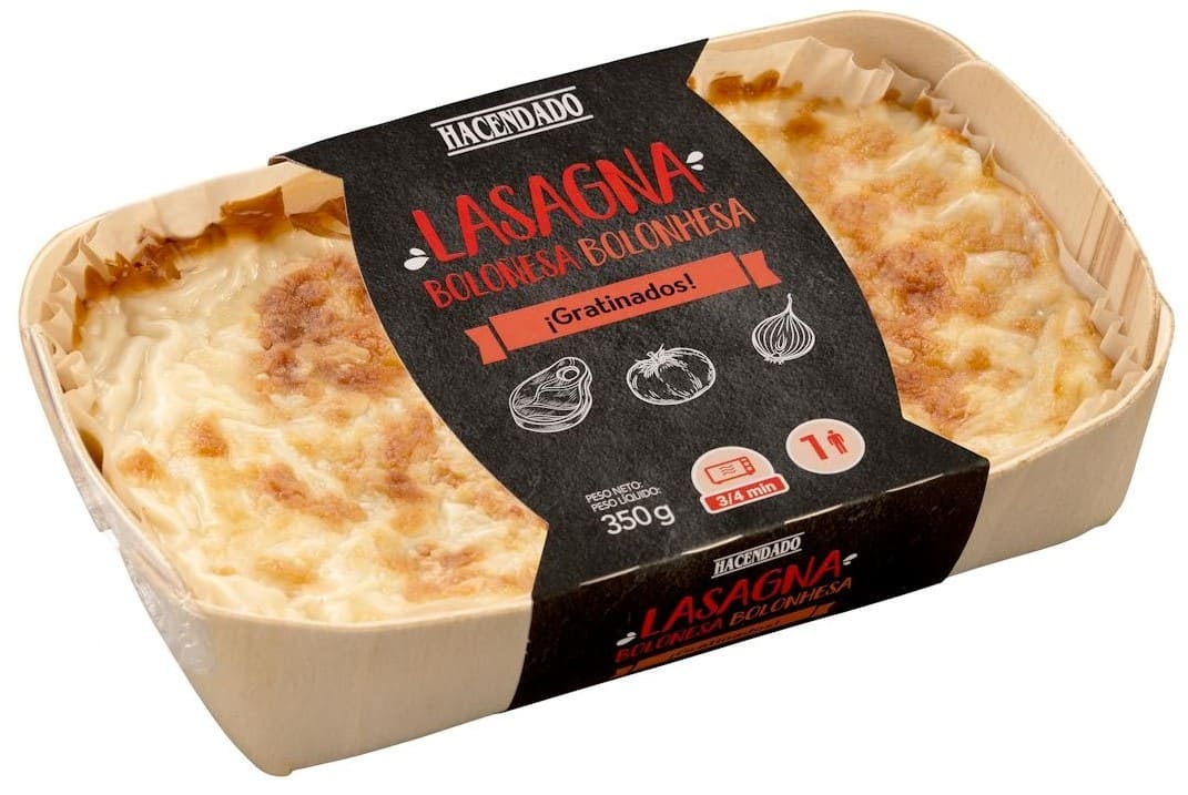 Lasaña boloñesa Hacendado
