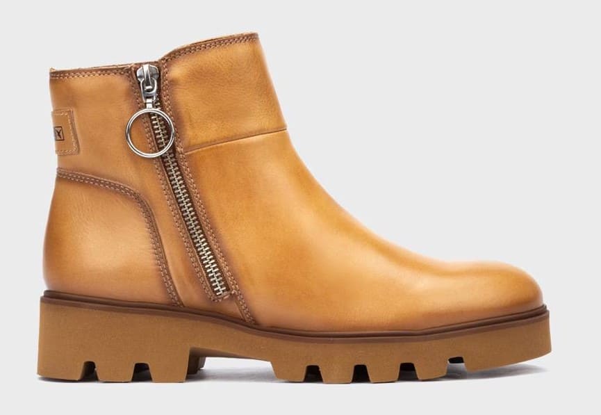 Botines de piel con suela extra ligera Pikolinos