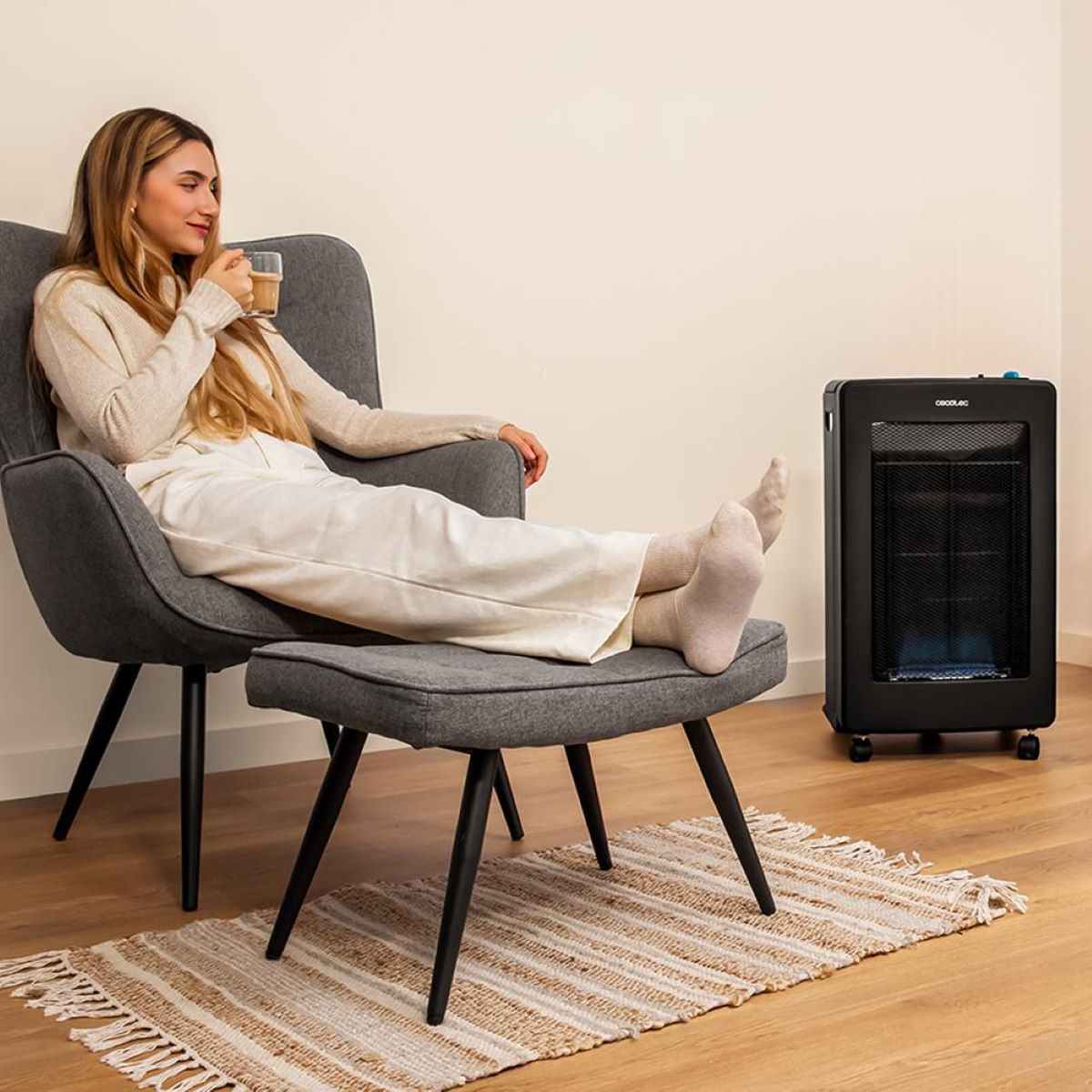 Estufa de gas Cecotec ReadyWarm 4200 BlueFlame Foldable de Carrefour