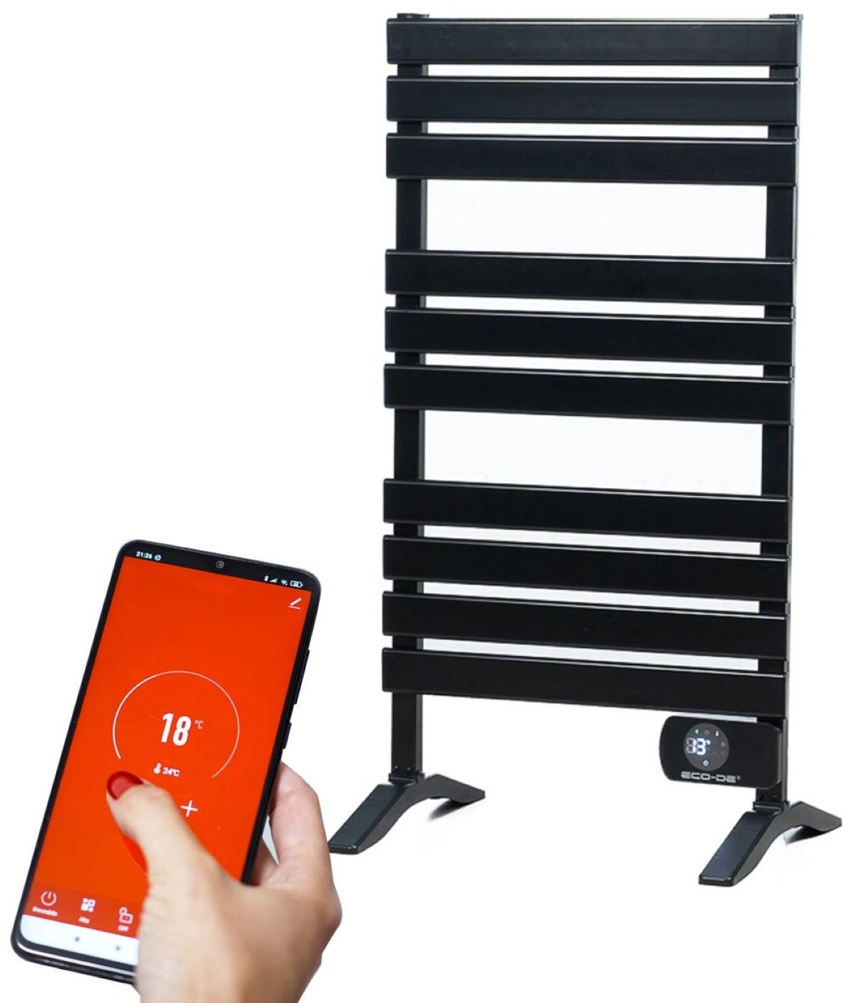 Toallero eléctrico ECODE Tower Heat de Leroy Merlin