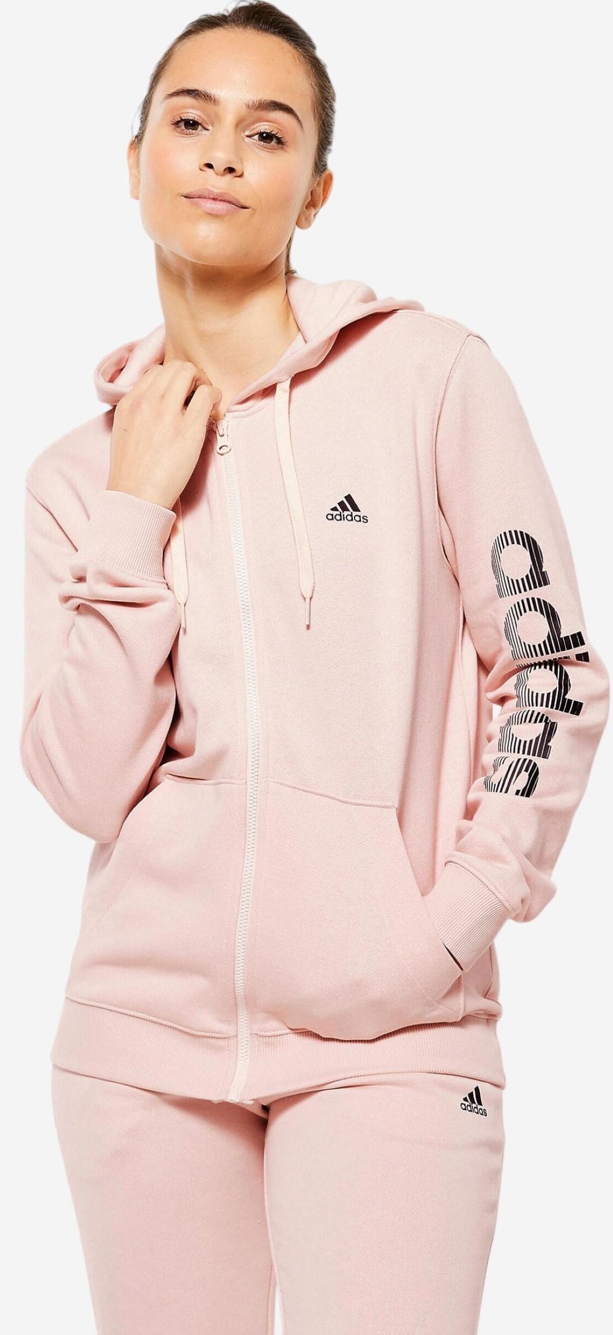 Sudadera con capucha soft training Adidas de Decathlon