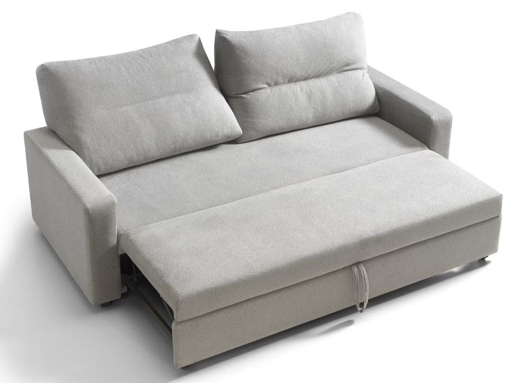 El sofá cama de tres plazas en color beige Quasar de El Corte Inglés