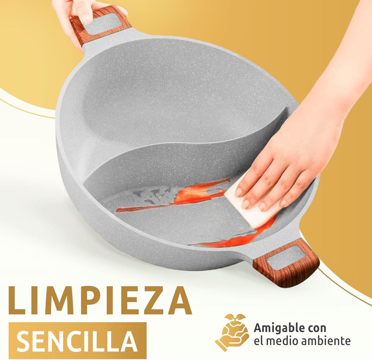 La nueva cacerola de cocina con separador y antiadherente JUPPLIES de Amazon