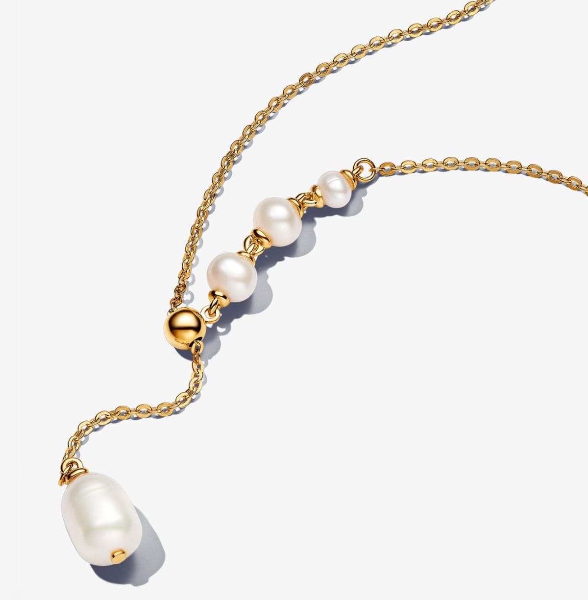 Conjunto de Regalo Collar y Pendientes de Perlas Cultivadas de Agua Dulce Barroca de Pandora