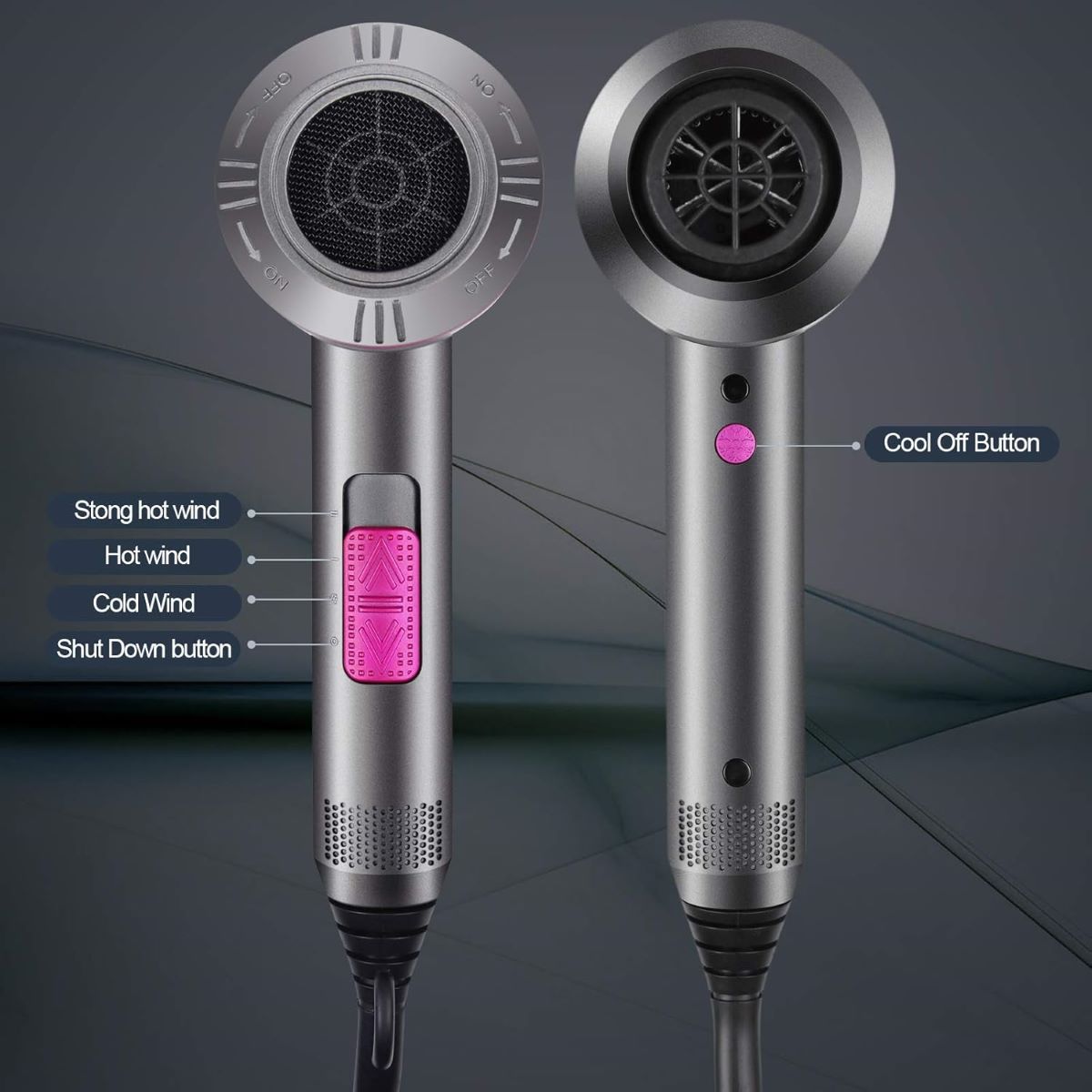 Secador de pelo iónico HappyGoo de Amazon