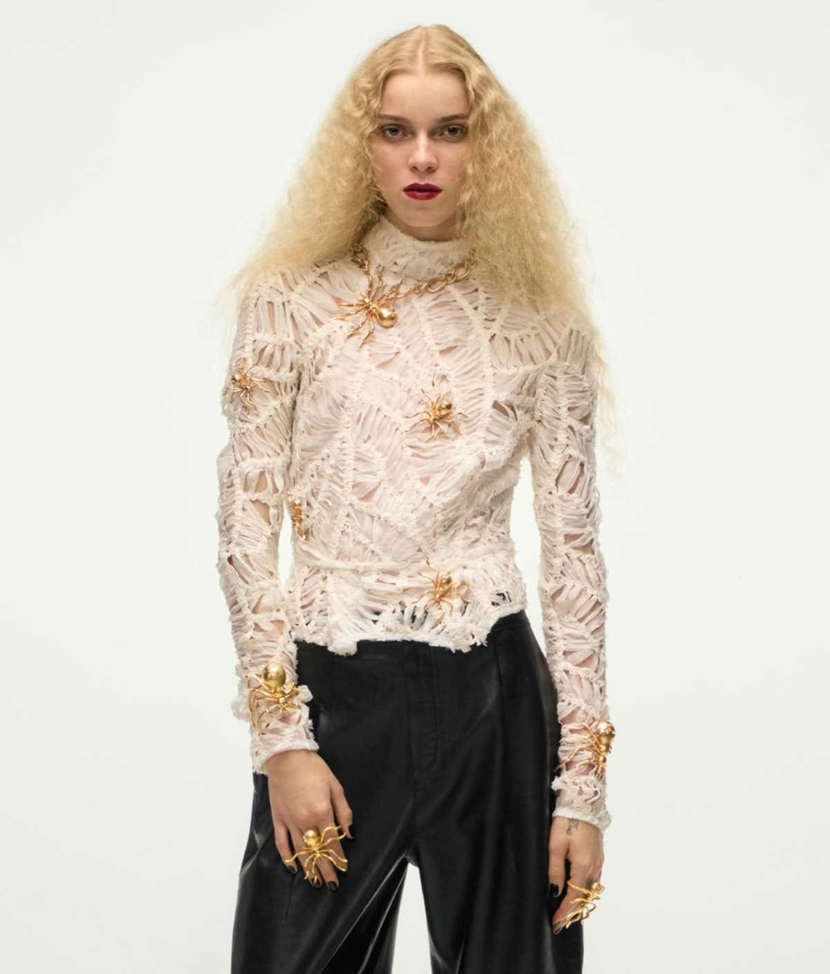 Top red zw collection de Zara