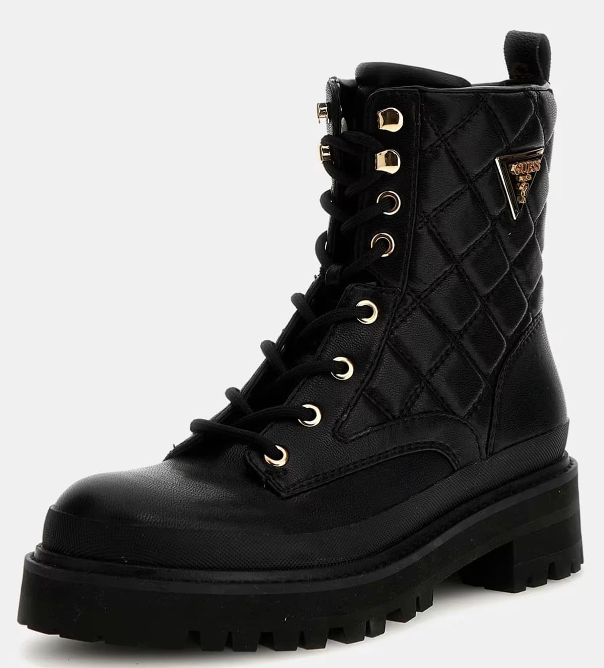 El botín anfibio badae pespuntado negro de Guess