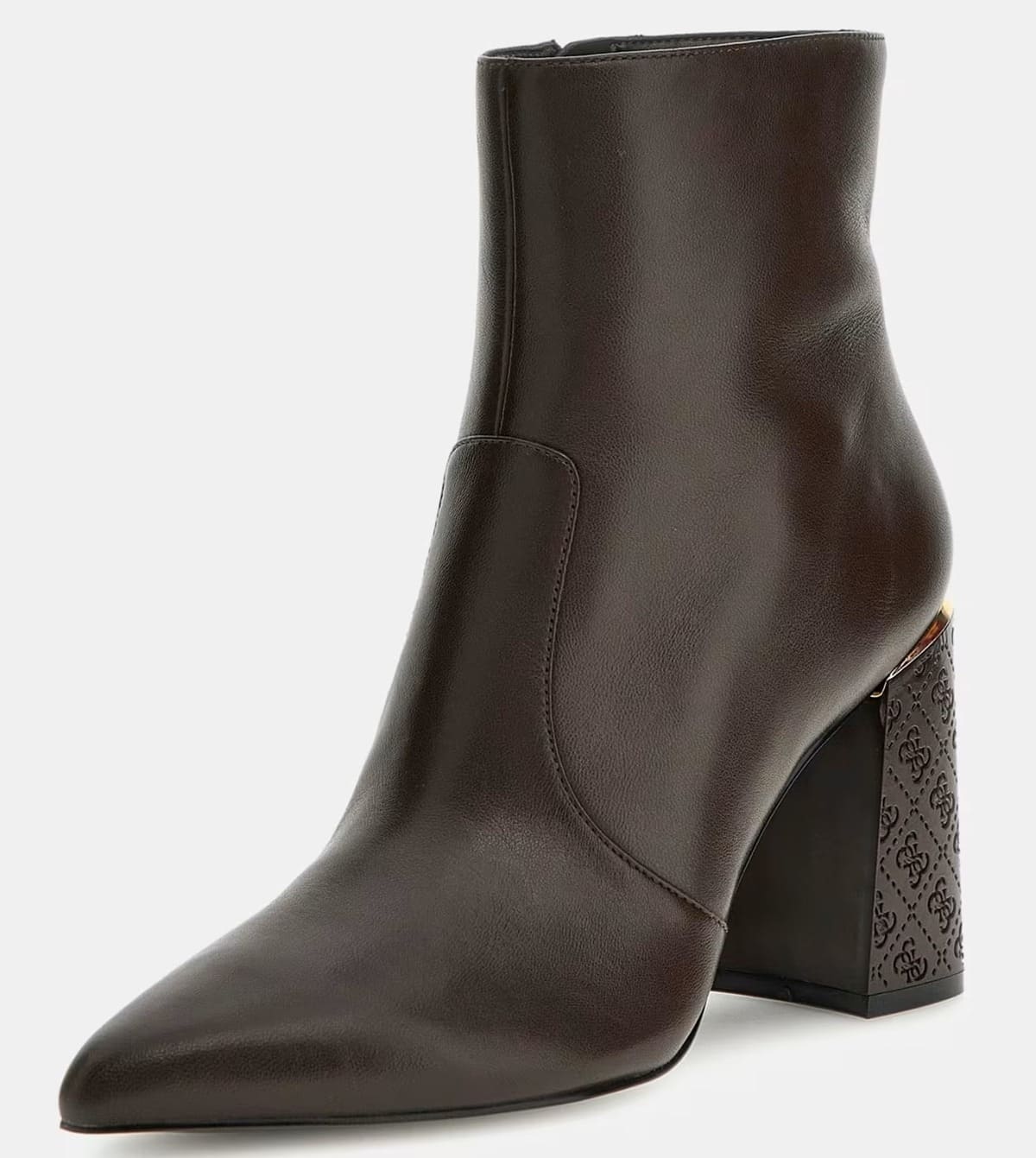 El botín frenkie de piel auténtica en color marrón de Guess