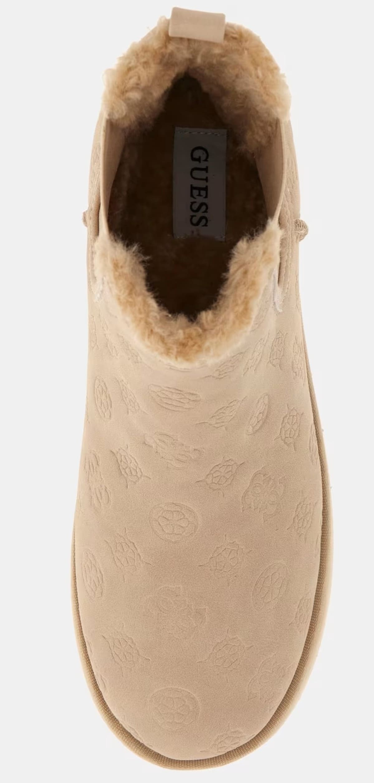 Los botines jilaine con logotipo en color rosa palo de Guess