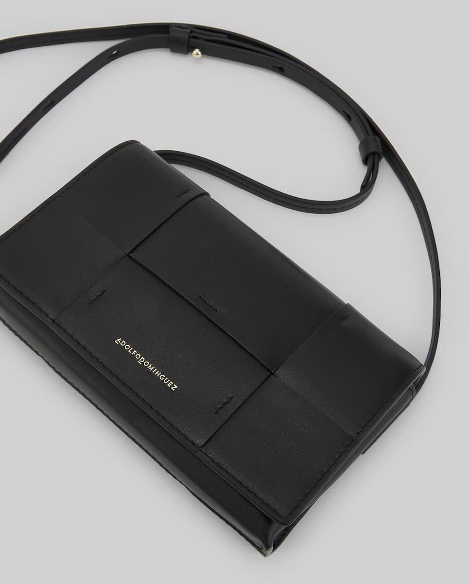 Bolso de hombro mini trenzado