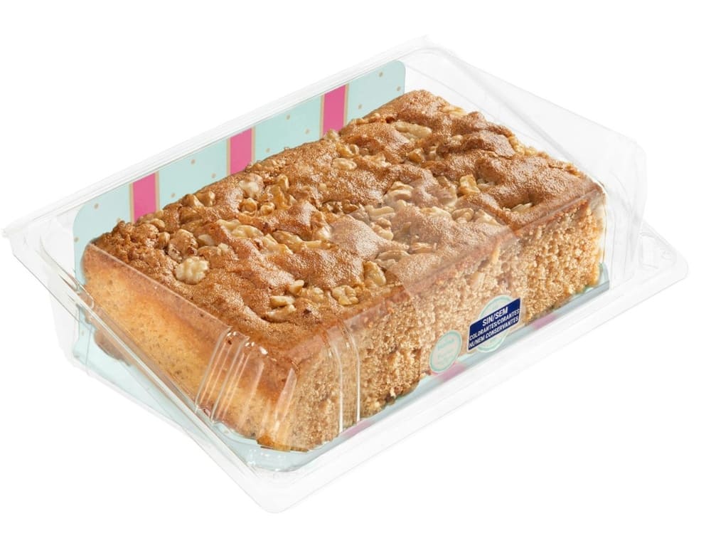 Bizcocho con azúcar moreno y nueces