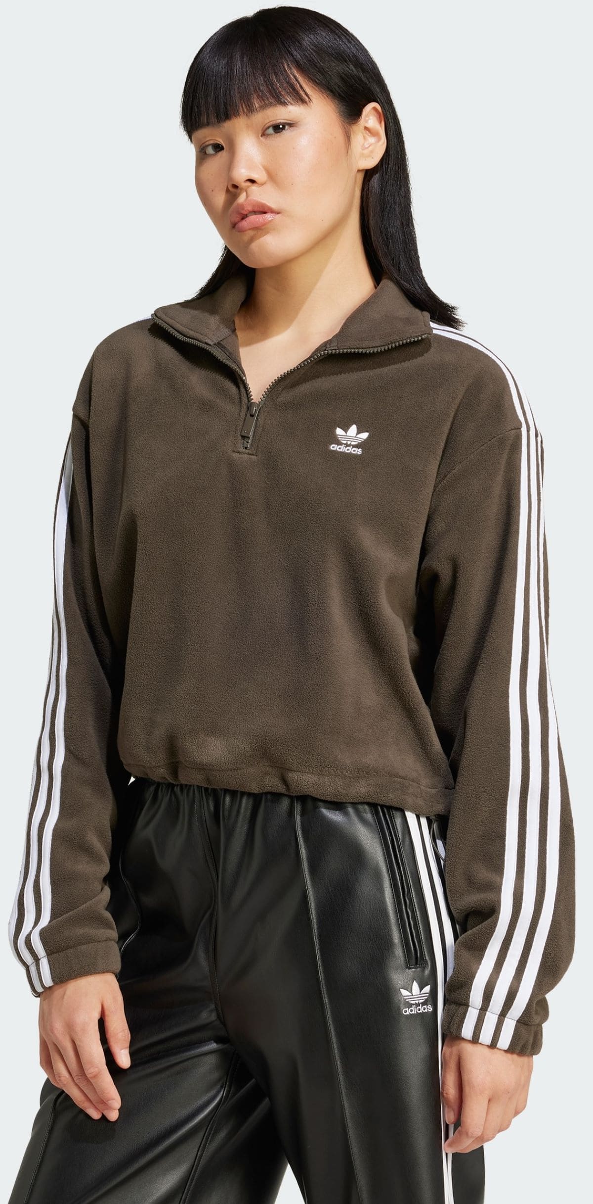 Sudadera Adidas Polar Fleece 1-2 Zip Loose