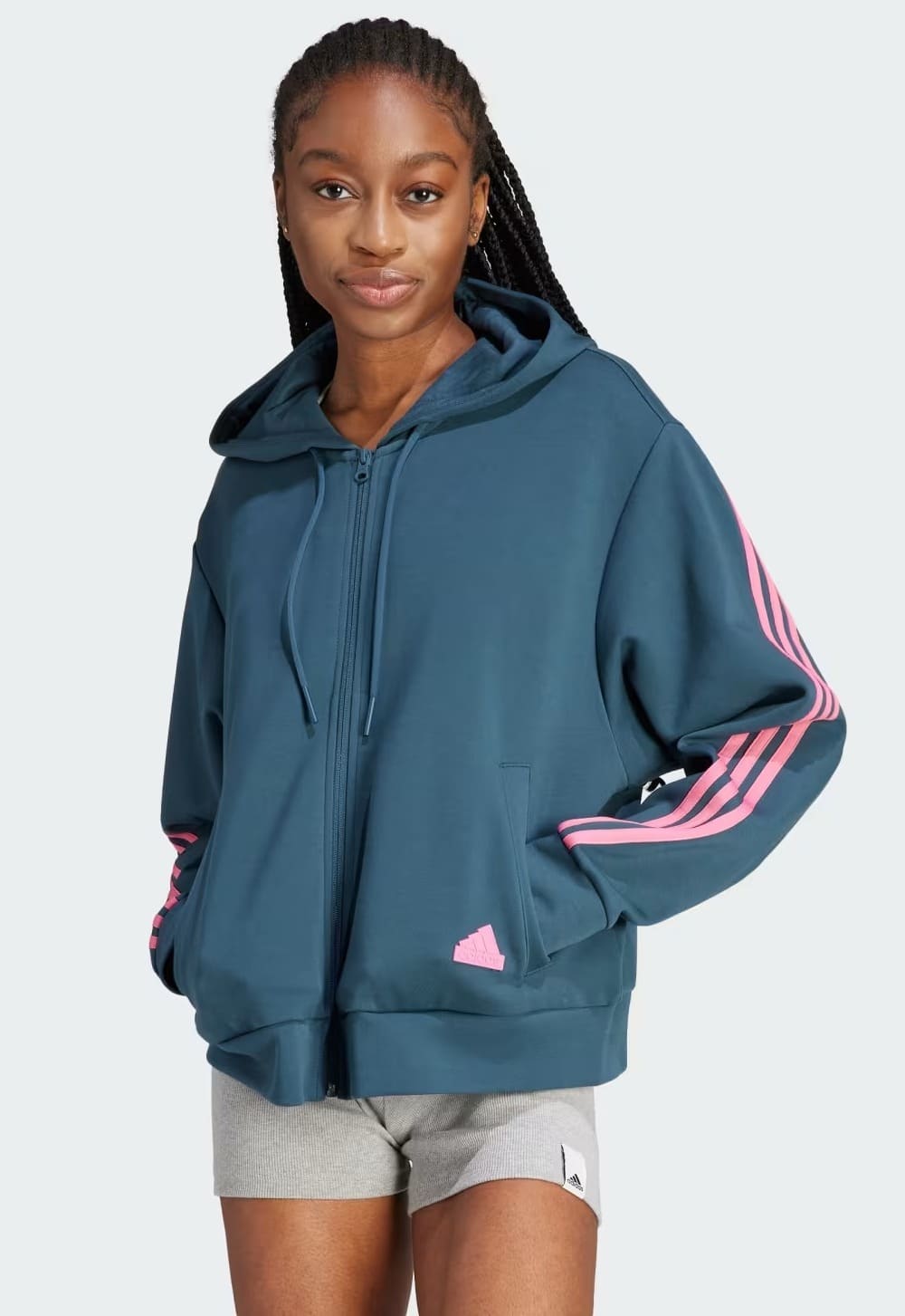 La chaqueta con capucha Future Icons 3 bandas de Adidas