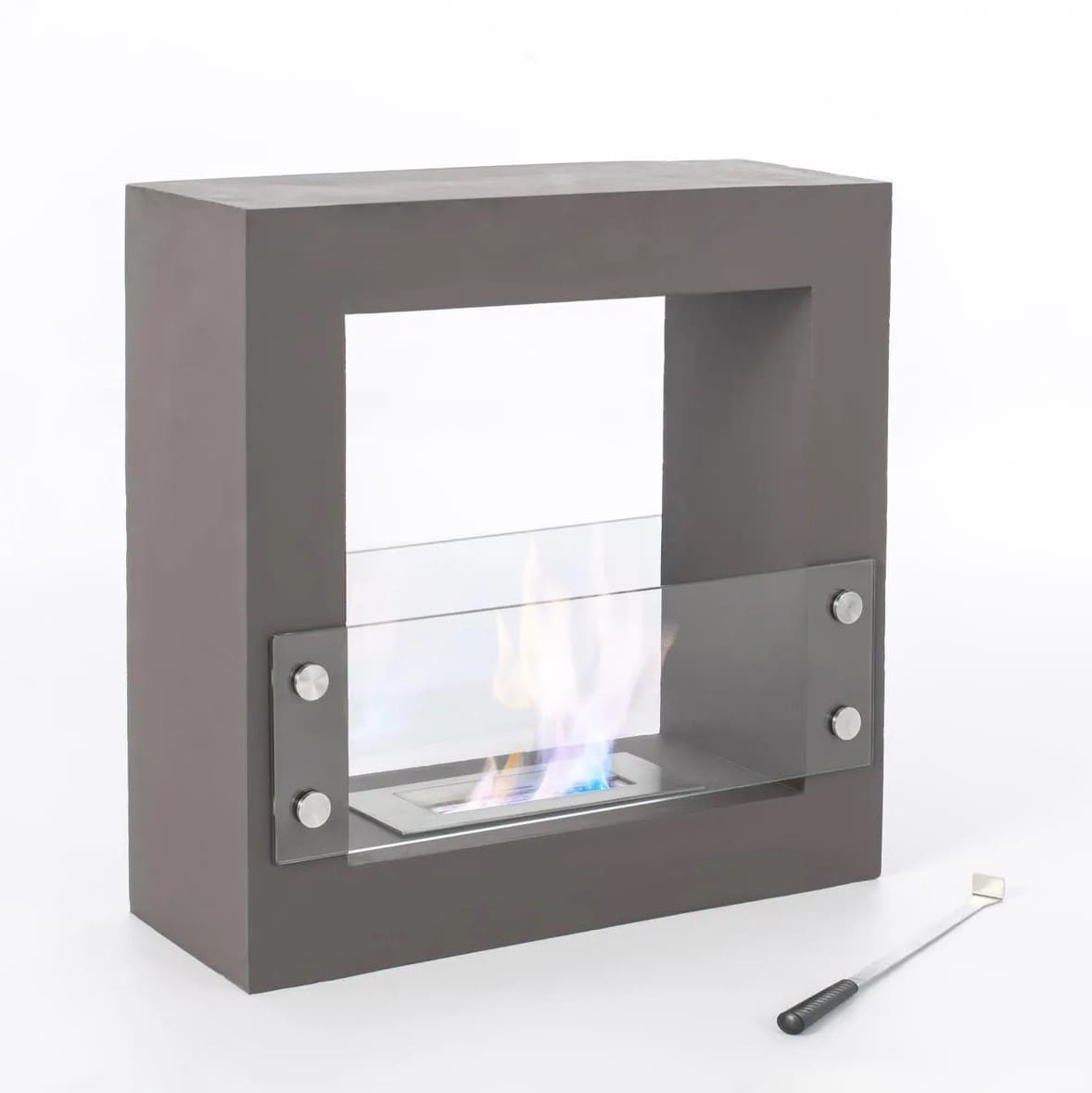 Biochimenea de suelo en Cromo Magnesia Daysign