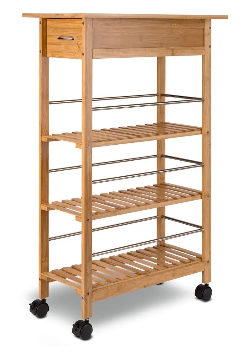 Carro auxiliar de cocina de bambú Livarno Home