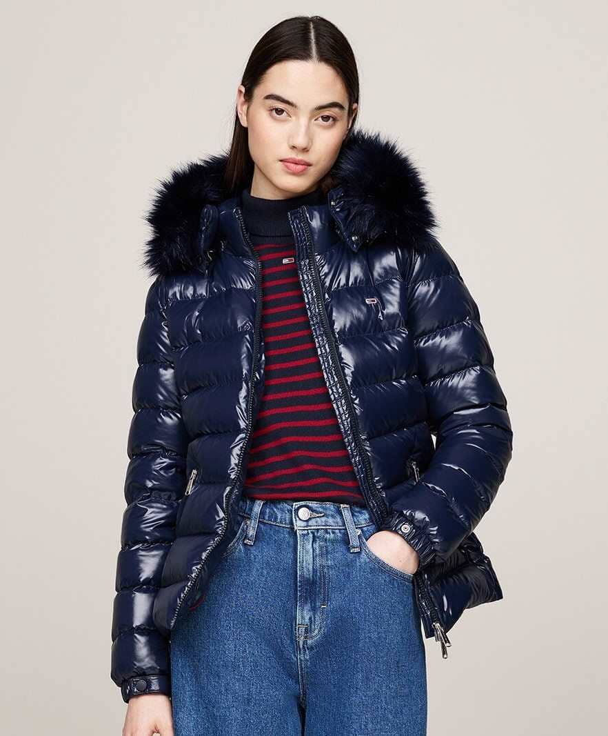 Tommy Jeans Plumífero de mujer con relleno de plumón