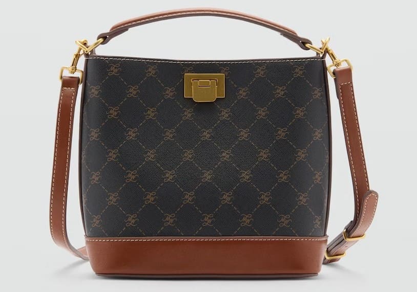 Bolso mini shopper estampado logo de Mango