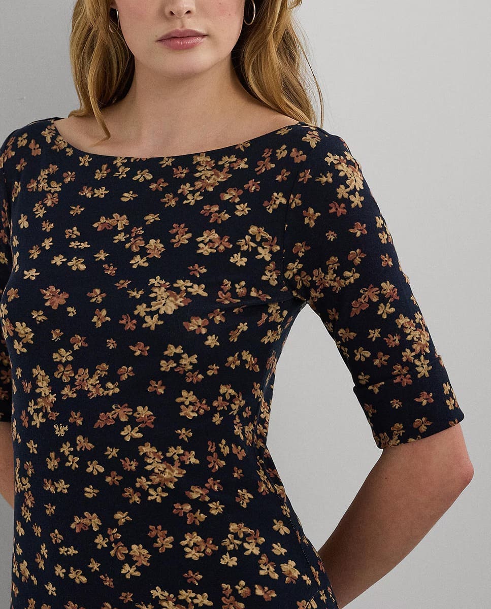 El vestido midi de manga corta con flores de Ralph Lauren en El Corte Inglés