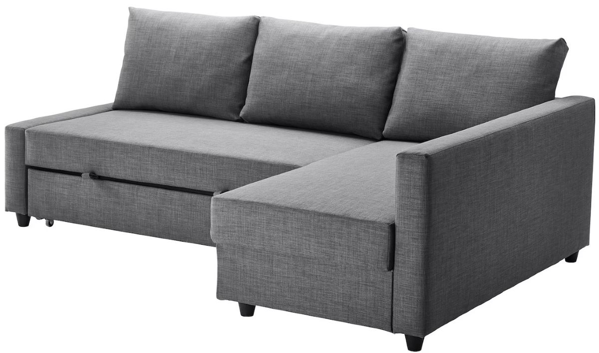 Sofá cama con chaise longue de la serie FRIHETEN de Ikea
