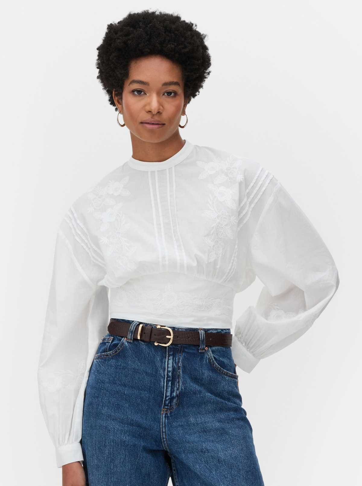 Blusa victoriana bordada de Primark