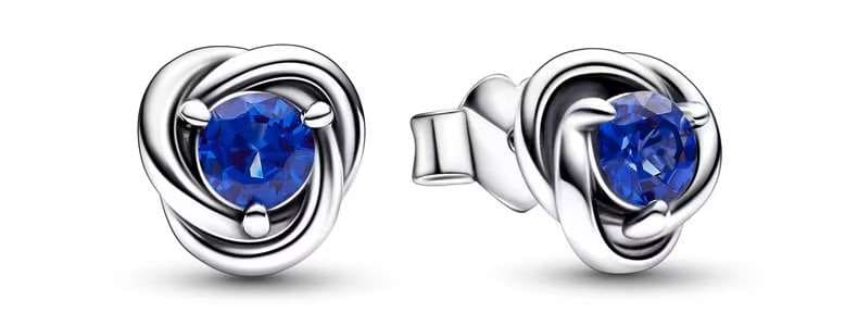 PANDORA Pendientes de botón Circulo Eternity Septiembre de Pandora