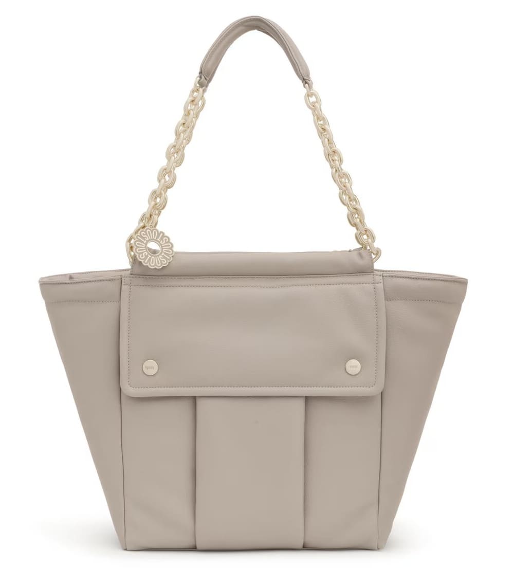 El nuevo bolso capazo grande topo Tous Jane en color marrón