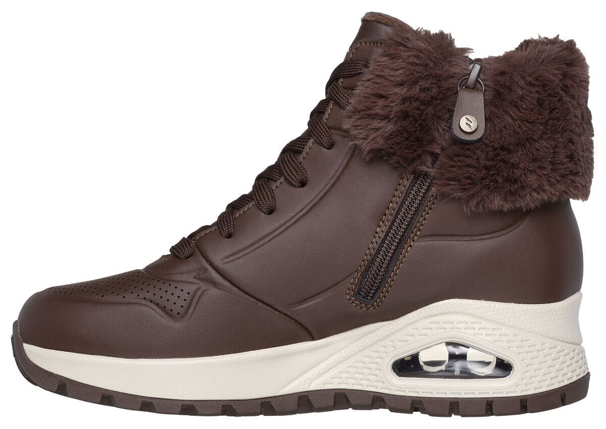 Las botas de piel Uno Rugged - Fall Air 2 en color marrón chocolate de Skechers