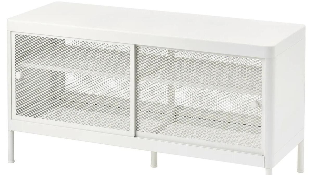 Banco de almacenaje con puertas correderas MACKAPÄR