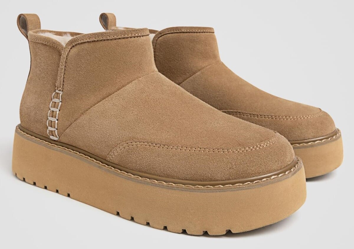 Botines de piel con forro de pelo